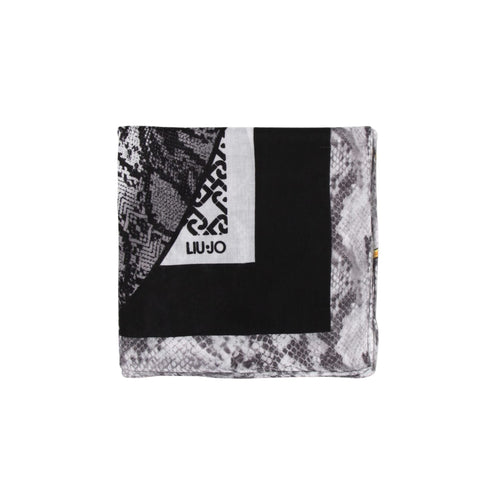Foulard Donna con stampa all over Animalier nero Liu Jo- Francavilla Moda